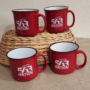 Set of 4 coffee mugs (Iowa themed)